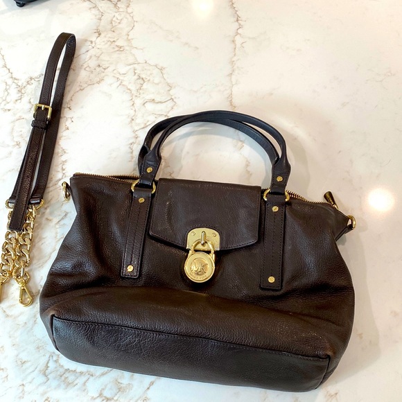 Brown leather Michael Kors bag - Picture 1 of 2